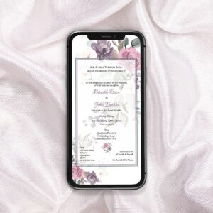 Floral Paperless Digital Invitation 1104-0