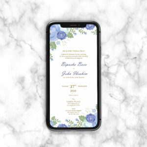 Floral Paperless Digital Invitation 1131-0