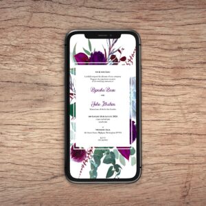 Floral Paperless Digital Invitation 1149-0