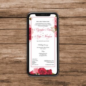 Floral Paperless Digital Invitation 241-0