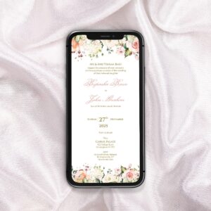 Floral Paperless Digital Invitation 985-0