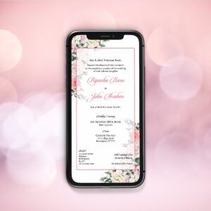 Floral Paperless Digital Invitation 991-0