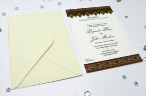 ABC 1135 Moroccan print A5 Invitation-7355