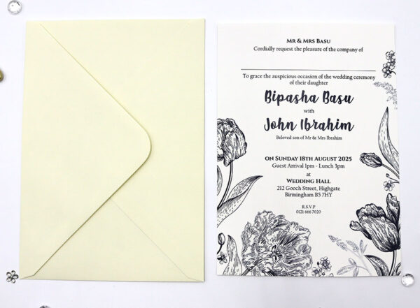 ABC 1146 Floral A5 Invitation-7386