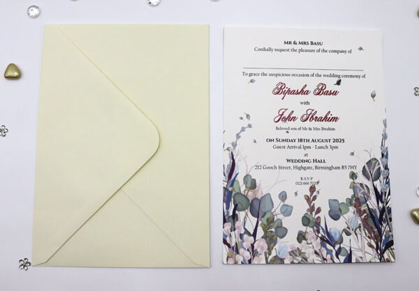 ABC 1148 Floral A5 Invitation-7396