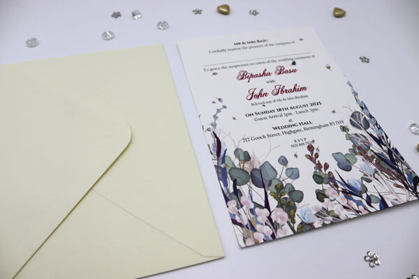 ABC 1148 Floral A5 Invitation-7399