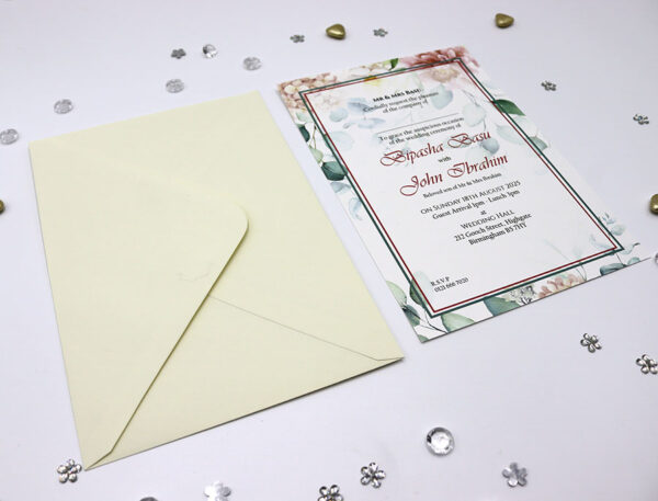 ABC 1137 Floral A5 Invitation-7365