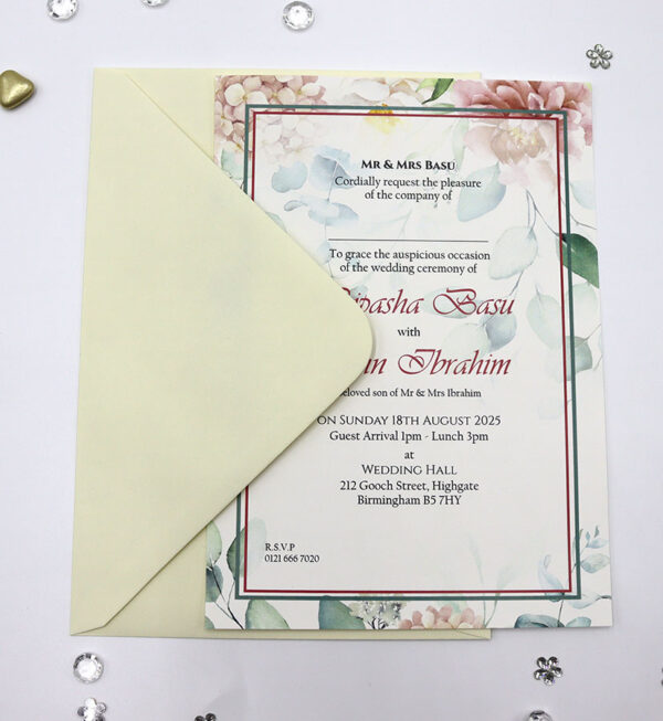 ABC 1137 Floral A5 Invitation-7366