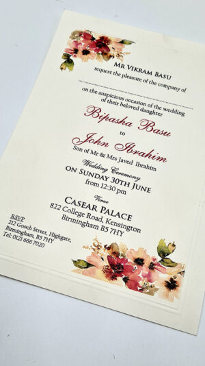 B 0028 - 102 Floral Invitation-7423