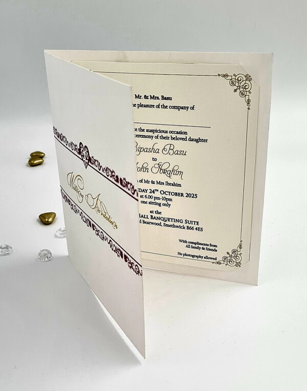 WGM 1515 White Wedding Invitation-7532