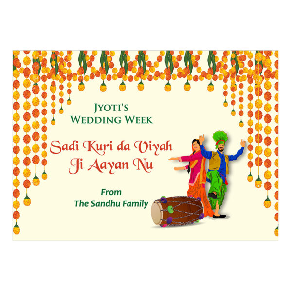 Dholki Night 103 – A1 Mounted Welcome Poster-0