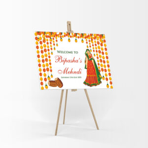 Mehndi Party 304 – A1 Mounted Welcome Poster-7864