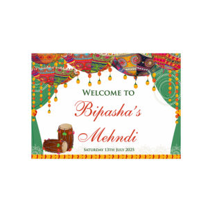 Mehndi Party 317 – A1 Mounted Welcome Poster-7868