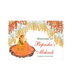 Mehndi Party 303 – A1 Mounted Welcome Poster-0