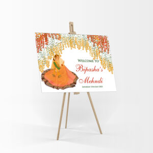 Mehndi Party 303 – A1 Mounted Welcome Poster-7862