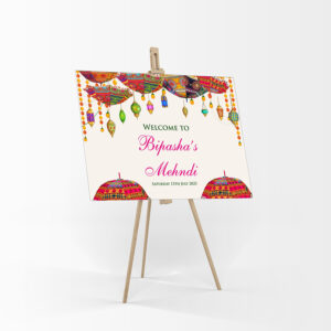 Mehndi Party 318 – A1 Mounted Welcome Poster-7870