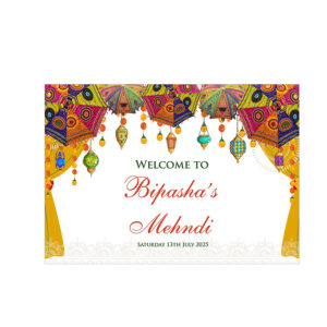 Mehndi Party 322 – A1 Mounted Welcome Poster-0