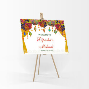 Mehndi Party 322 – A1 Mounted Welcome Poster-7872