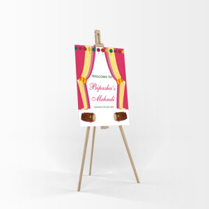 Mehndi Party 323 – A1 Mounted Welcome Poster-7874