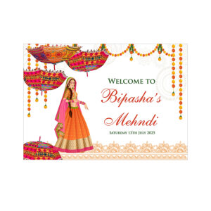 Mehndi Party 325 – A1 Mounted Welcome Poster-0