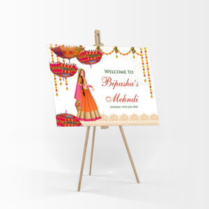Mehndi Party 325 – A1 Mounted Welcome Poster-7876