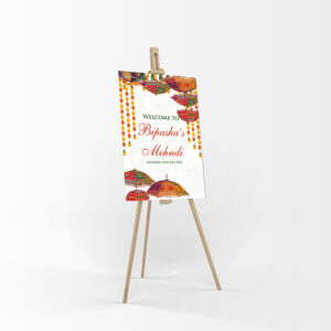 Mehndi Party 326 – A1 Mounted Welcome Poster-7878