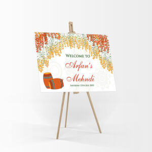 Mehndi Party 328 – A1 Mounted Welcome Poster-7882