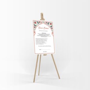 1140 - A1 Groom’s Contract Poster for Wedding-8726