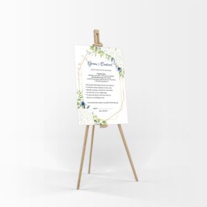 1177 - A1 Groom’s Contract Poster for Wedding-8747
