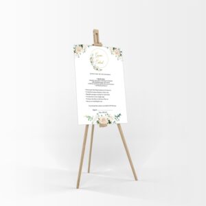 990 - A1 Groom’s Contract Poster for Wedding-8687