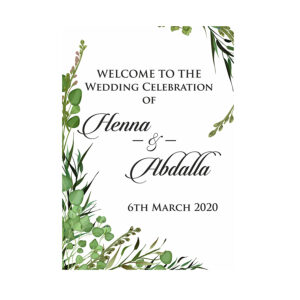 Green Leaf – A1 Mounted Welcome Poster-0