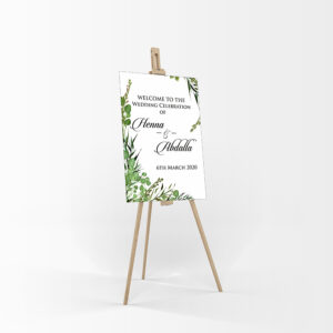 Green Leaf – A1 Mounted Welcome Poster-8466