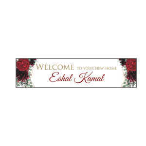 Vibrant Red Floral – Card Banner-0