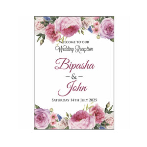 Blush Pastel Rose – A1 Mounted Welcome Poster-0