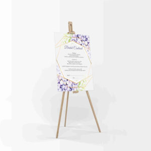 Purple Gold Floral – A1 Bridal Contract – Funny Agreement for Husband/Wife-8172