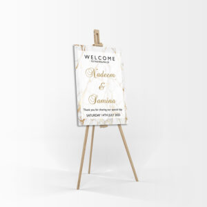 Golden Marble – A1 Mounted Welcome Poster-8458