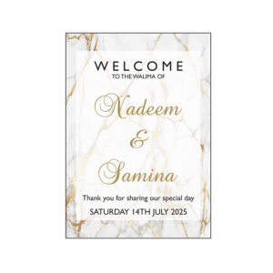 Golden Marble – A1 Mounted Welcome Poster-0