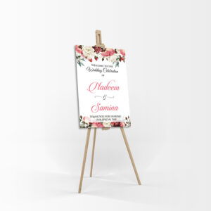 Light Floral – A1 Mounted Welcome Poster-8470