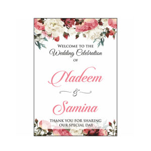 Light Floral – A1 Mounted Welcome Poster-0