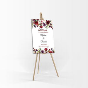 Maroon Rose – A1 Mounted Welcome Poster-8482