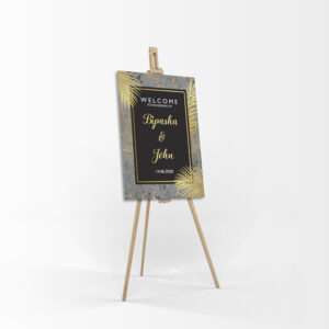 Black Grey Marble – A1 Mounted Welcome Poster-0