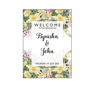 Yellow Green Messy – A1 Mounted Welcome Poster-0
