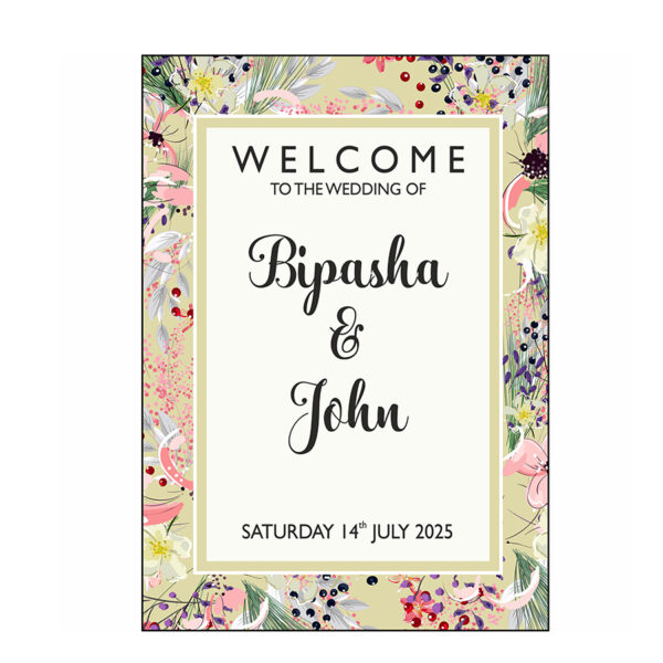 Lime Green – A1 Mounted Welcome Poster-8474