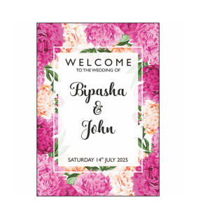 Vibrant Pink – A1 Mounted Welcome Poster-8558
