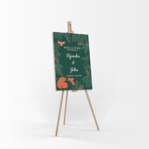 Dark Green Leaves – A1 Mounted Welcome Poster-0