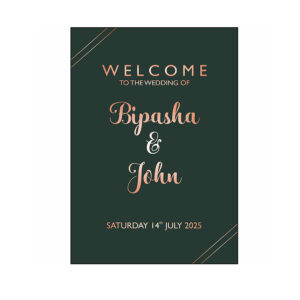 Black Minimilistic – A1 Mounted Welcome Poster-8418