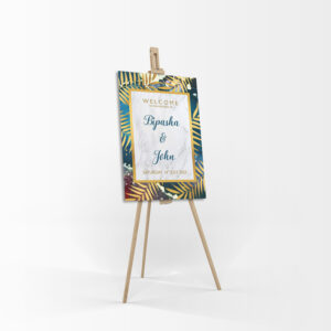 Blue Red Marble – A1 Mounted Welcome Poster-0