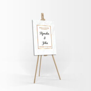Gold Marble – A1 Mounted Welcome Poster-0