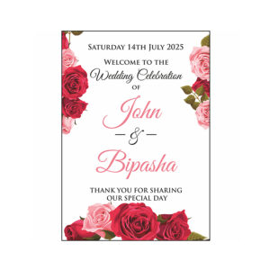 Red Rose – A1 Mounted Welcome Poster-0