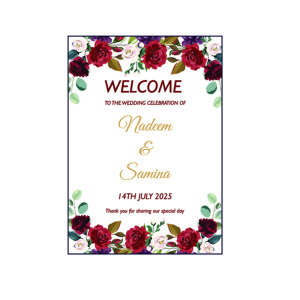 Scarlet Rose – A1 Mounted Welcome Poster-0